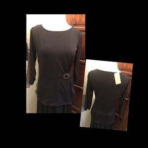Michael Kors Black Embellished Top